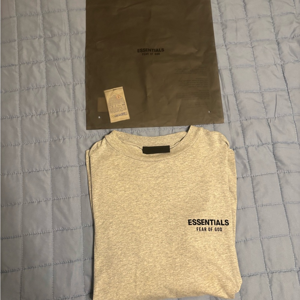 Essentials Gray Long Sleeve Tee - image 1